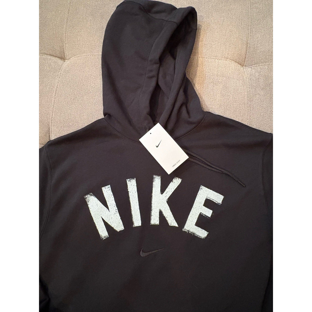 Nike Men's Black Pullover Hoodie Large NIKE Logo Kangaroo Pocket NWT