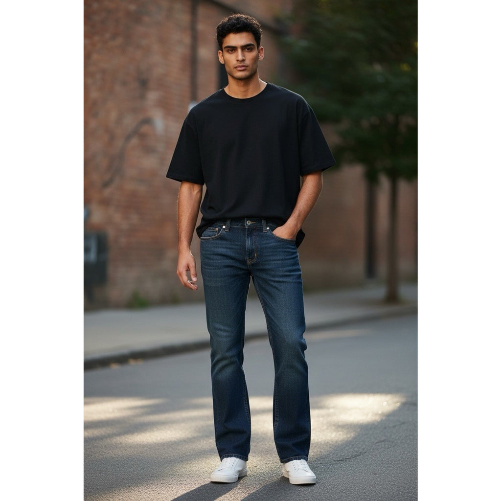 True Religion Men’s Dark Blue Ricky Flap SN Straight 34x32 (New)