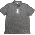 Callaway Men's Golf Polo Shirt Large Black White Geometric Pattern Opti-Dri NWT