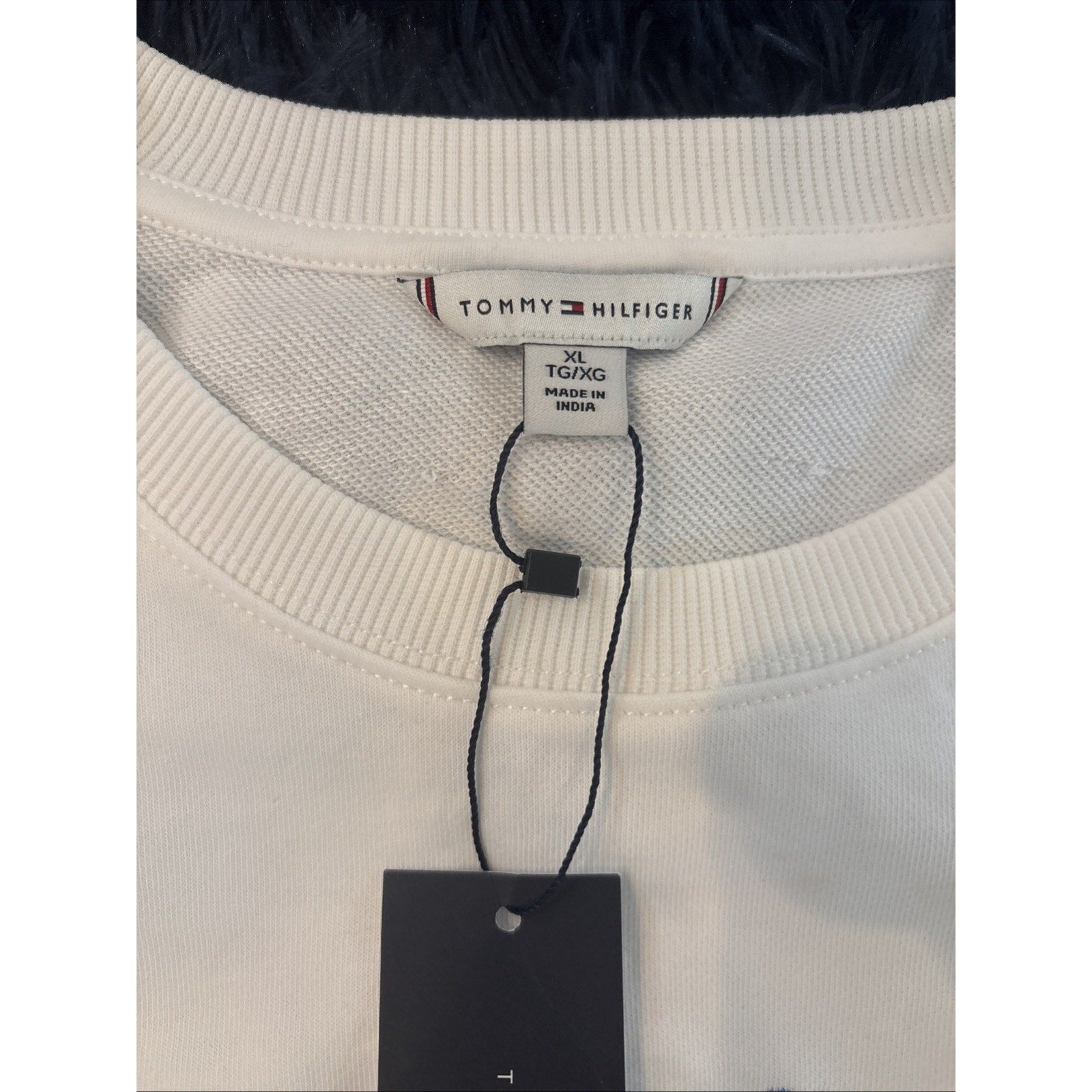 Tommy Hilfiger Women’s Crewneck Sweatshirt XL White Floral Logo NWT