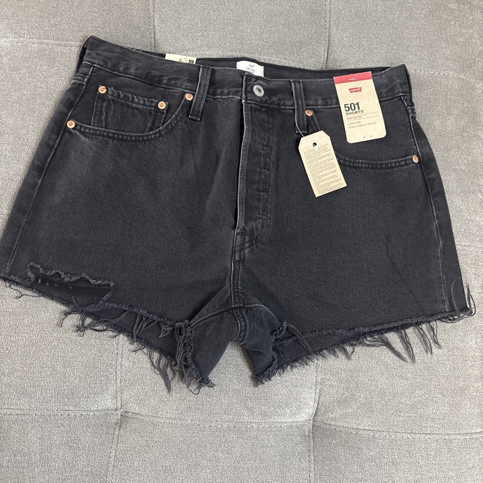 Levi's 501 Women's Shorts Distressed Button Fly Different Sizes (New With tags)
