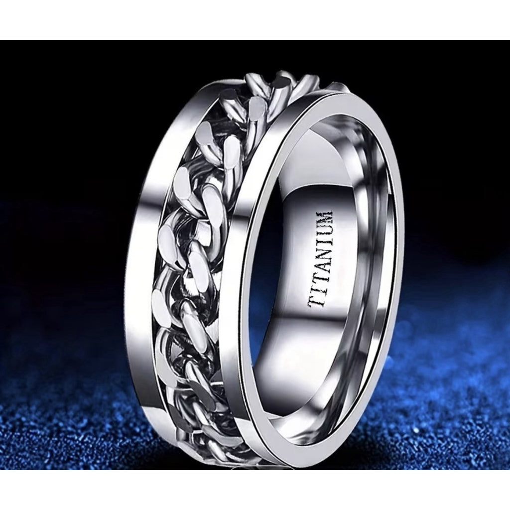 Men’s Titanium Ring - 1pc 8mm wide