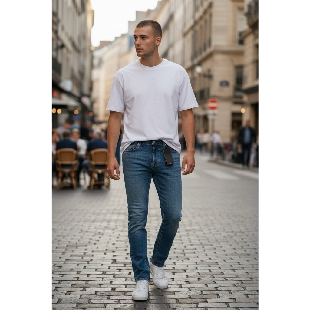 True Religion Mens's Ricky SN Straight Blue Jeans (NEW)