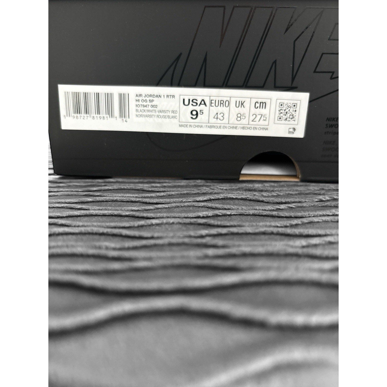 Jordan 1 Retro High OG x Union x Fragment Size 9.5