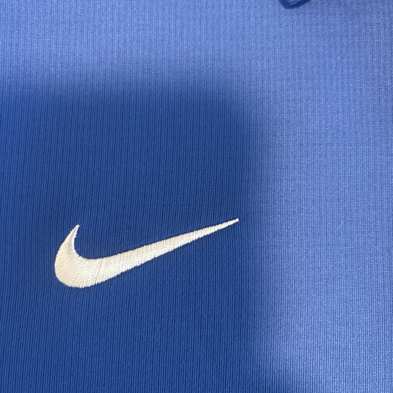 Nike Men's Blue-Collar Shirt - Medium