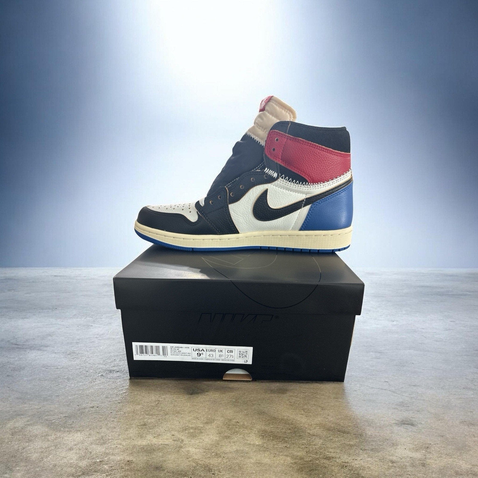 Jordan 1 Retro High OG x Union x Fragment Size 9.5