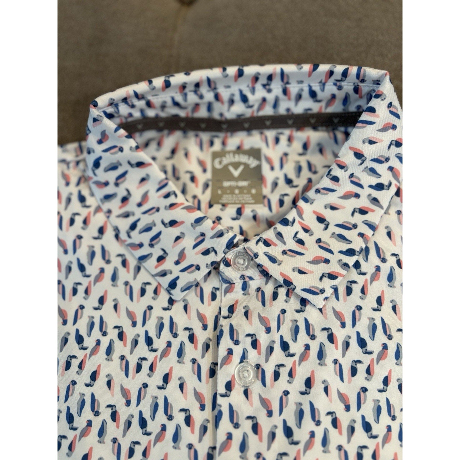 Callaway Men’s Golf Polo Dry Fit Shirts L/XL