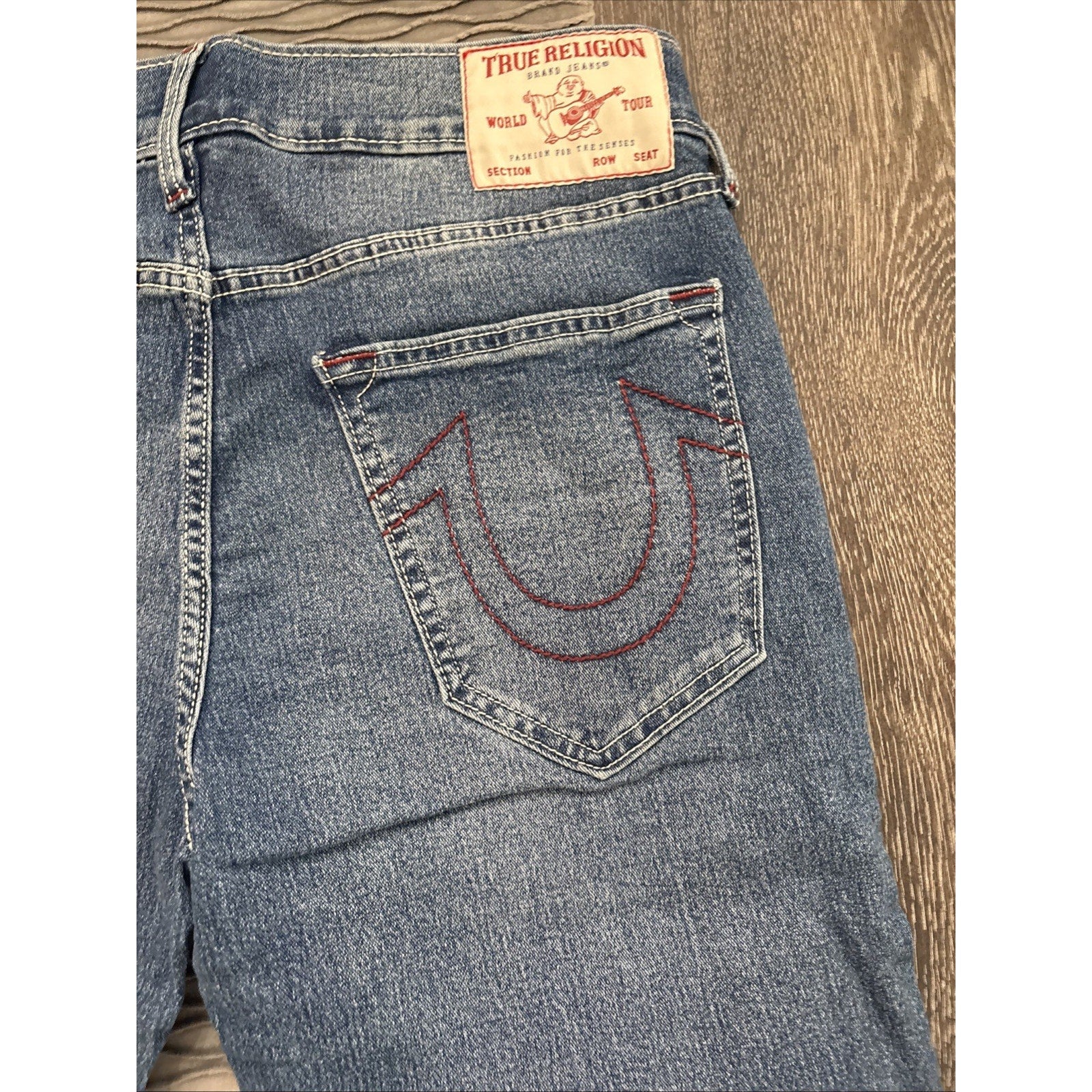 True Religion Mens's Ricky SN Straight Blue Jeans (NEW)