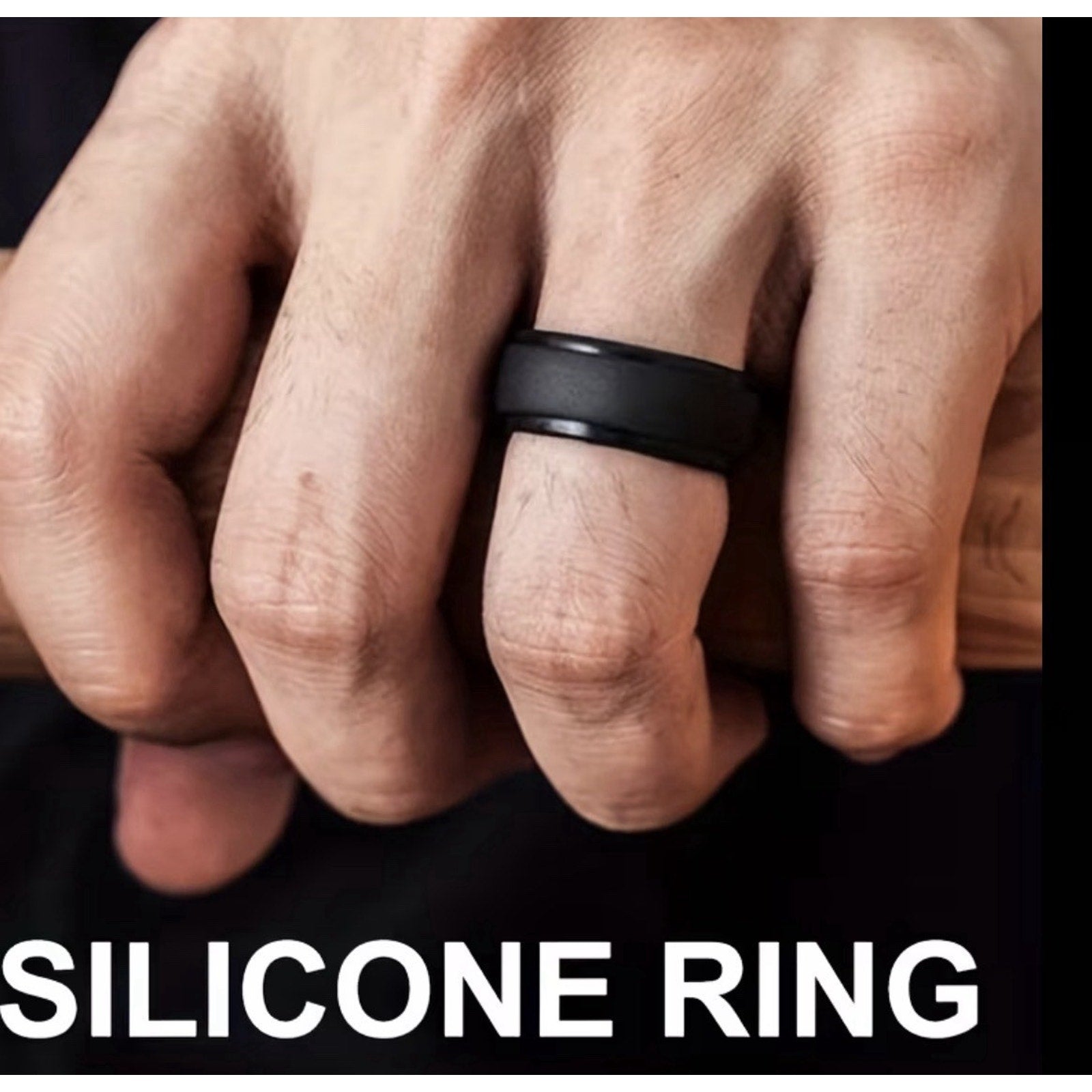 Men's Silicone Ring - Outdoor Sport Arc Ring