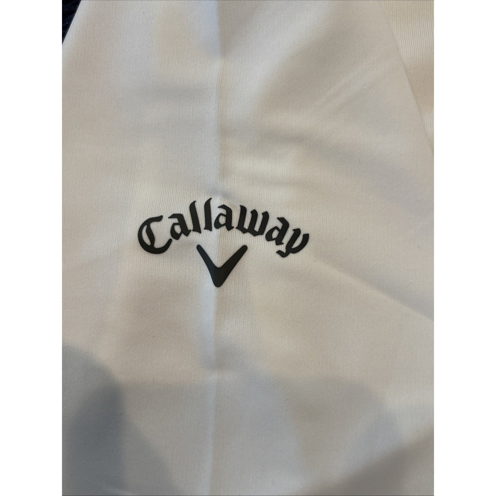Callaway Opti Dri 1/4 Zip Pullover Men’s XL White Mock Neck Golf Jacket NWT