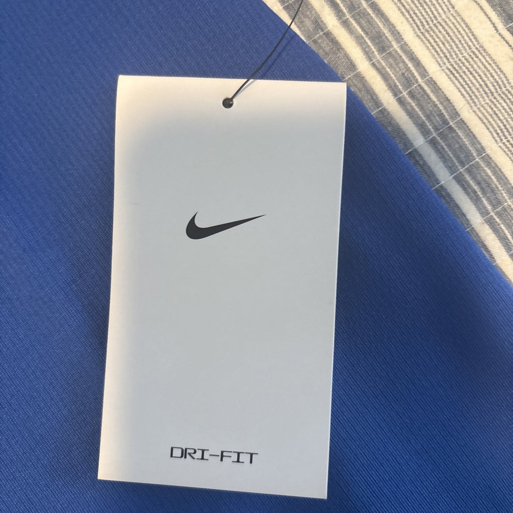 Nike Men's Blue-Collar Shirt - Medium