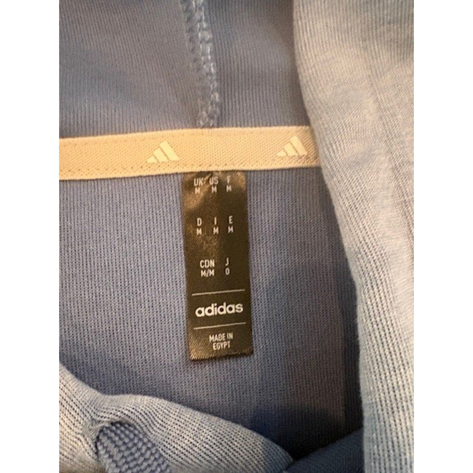 Adidas Men’s Essential Fleece Pullover Hoodie Light Blue NWT Athletic Medium