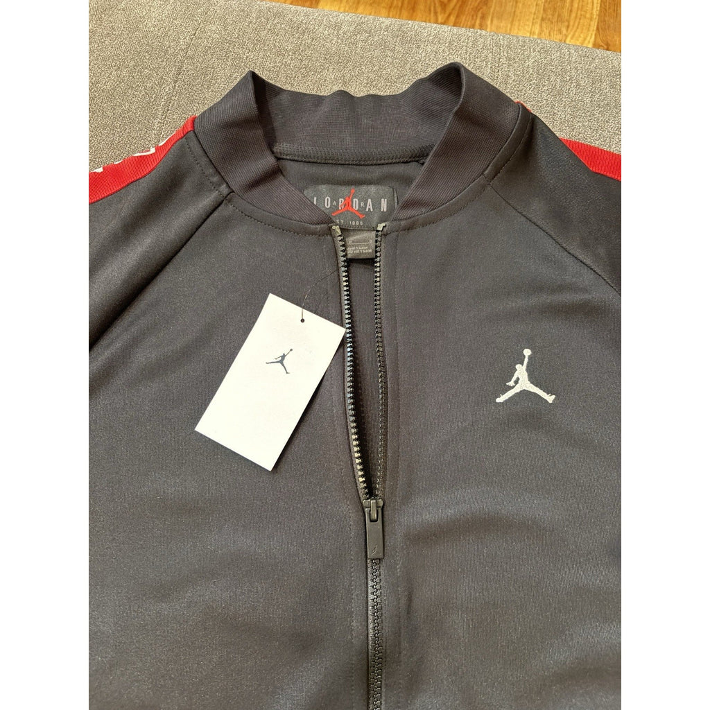 Nike Air Jordan Jumpman Full Zip Track Jacket Black Red Men's NWT