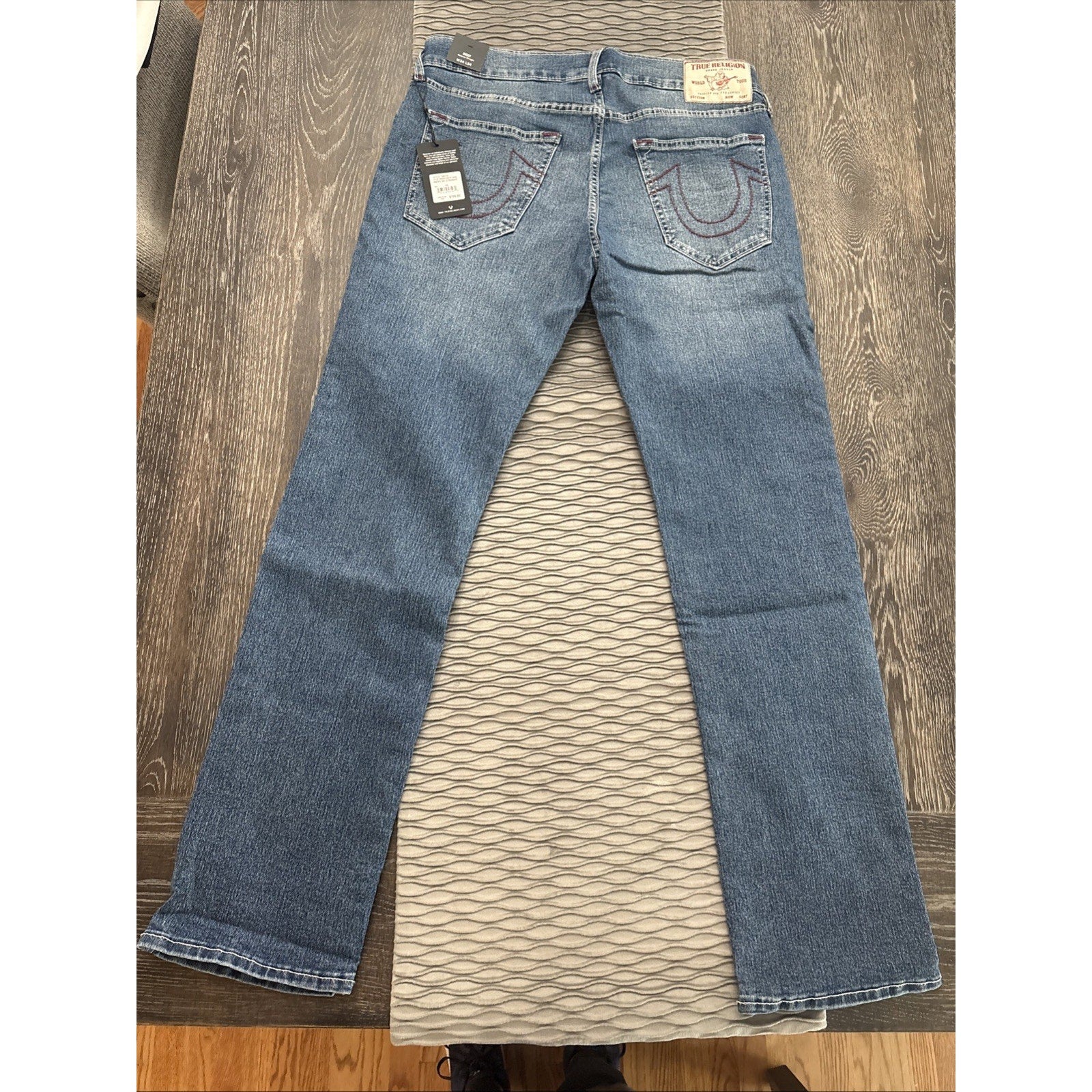True Religion Mens's Ricky SN Straight Blue Jeans (NEW)