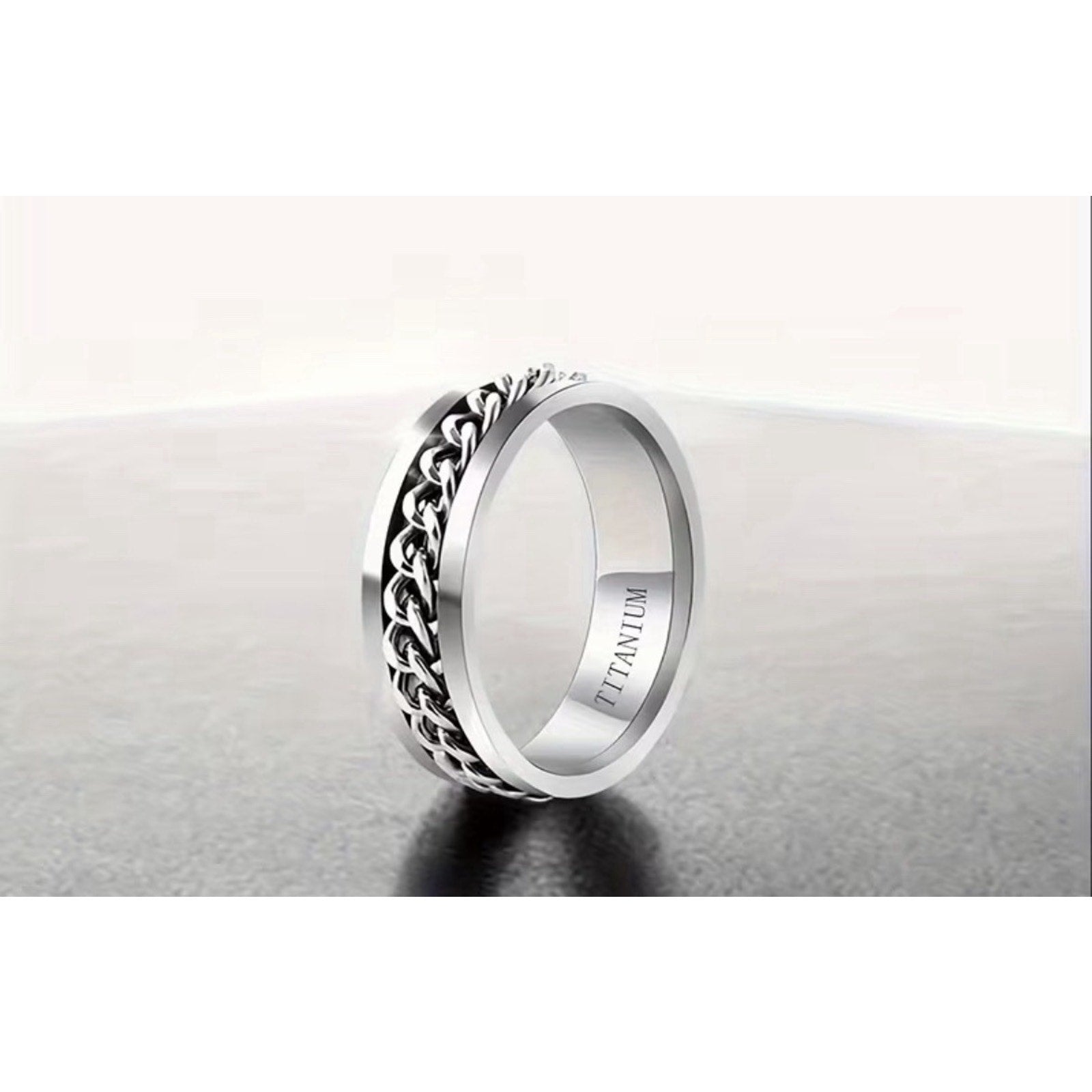 Men’s Titanium Ring - 1pc 8mm wide