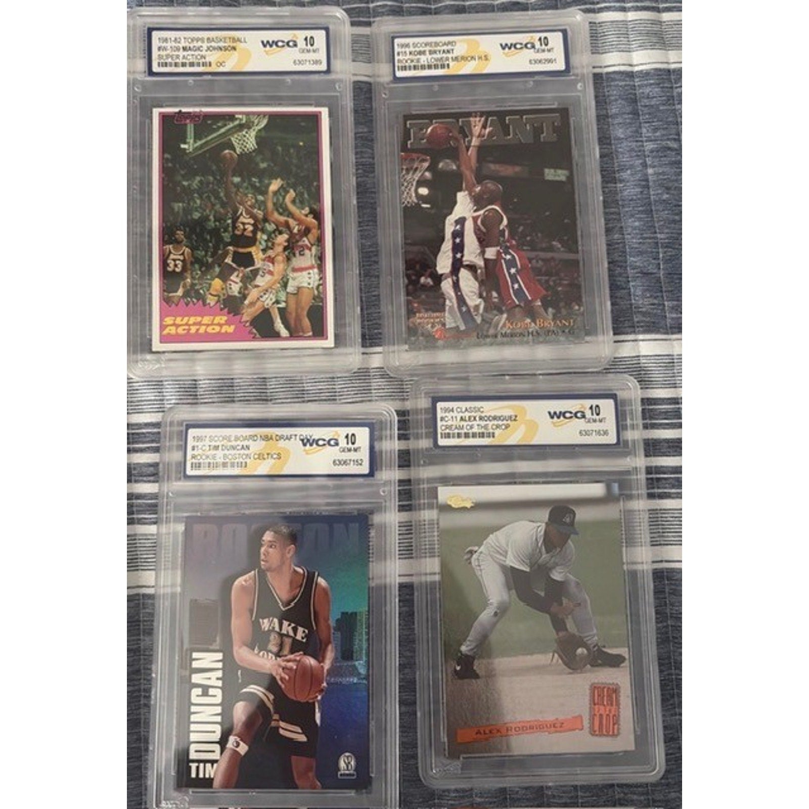 Rookie cards - Kobe, Magic, A-Rod, Jeter, Griffy Jr, Tim D. Jones, more